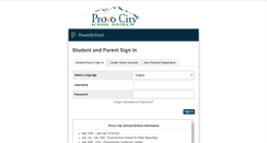 Desktop Screenshot of grades.provo.edu