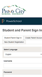 Mobile Screenshot of grades.provo.edu
